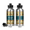 School Bus Aluminum Water Bottle - Front and Back