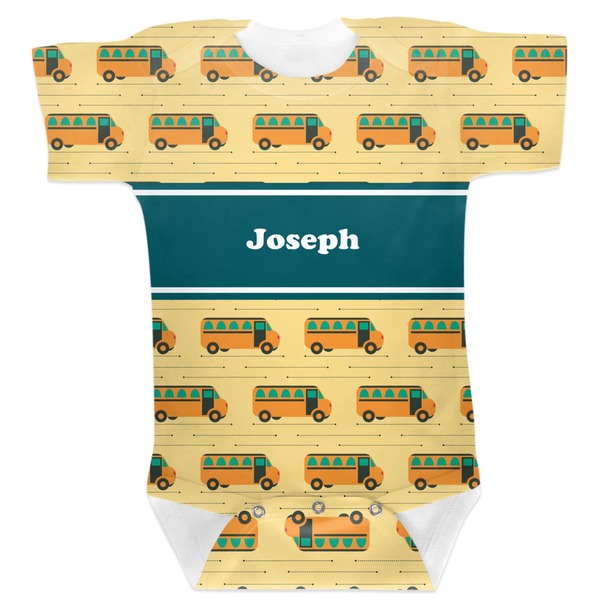Custom School Bus Baby Bodysuit 3-6 (Personalized)