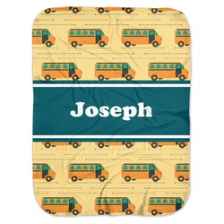 School Bus Baby Swaddling Blanket (Personalized)