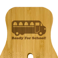School Bus Bamboo Salad Mixing Hand (Personalized)