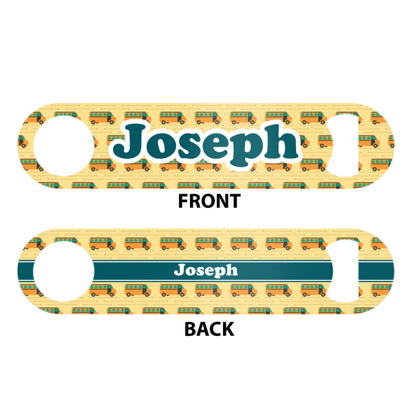 School Bus Bar Bottle Opener - White - Approval