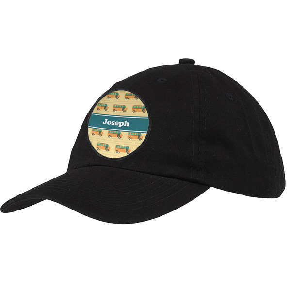 Custom School Bus Baseball Cap - Black (Personalized)
