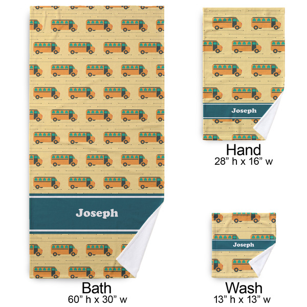 School Bus Bath Towel Sets - 3-piece - Approval