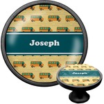 School Bus Cabinet Knob (Black) (Personalized)