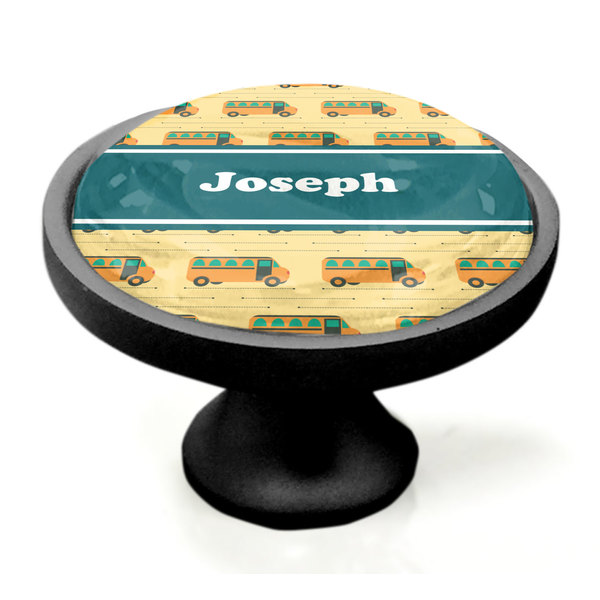 School Bus Black Custom Cabinet Knob (Side)