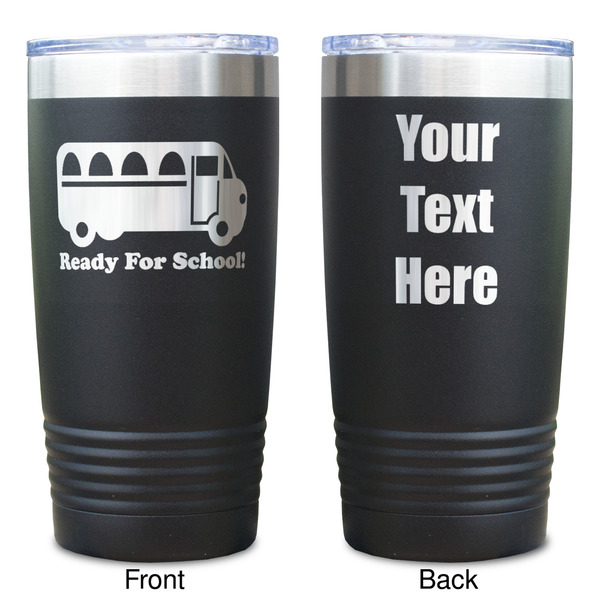 School Bus Black Polar Camel Tumbler - 20oz - Double Sided  - Approval