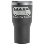 School Bus RTIC Tumbler - Black - Engraved Front (Personalized)