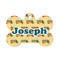 School Bus Bone Shaped Dog ID Tag - Small (Personalized)
