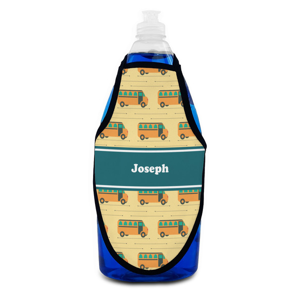 School Bus Bottle Apron - Soap - FRONT