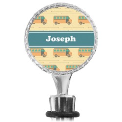 School Bus Wine Bottle Stopper (Personalized)