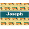 School Bus Woven Fabric Placemat - Twill w/ Name or Text