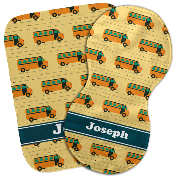 Custom School Bus Burp Cloth (Personalized)
