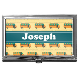 School Bus Business Card Case