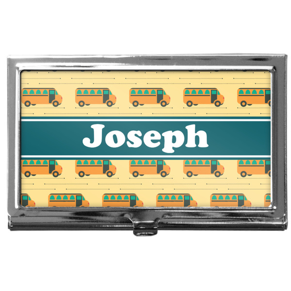 Custom School Bus Business Card Case