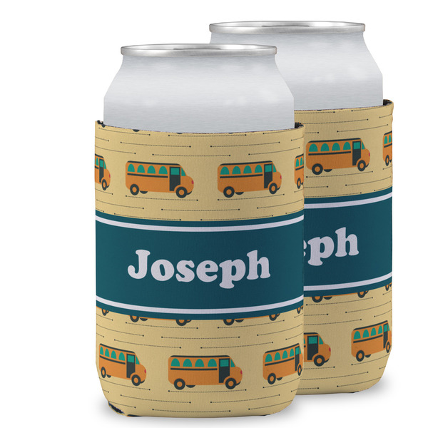 Custom School Bus Can Cooler (12 oz) w/ Name or Text