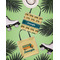 School Bus Canvas Tote Lifestyle Front and Back- 13x13