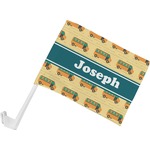 School Bus Car Flag - Small w/ Name or Text