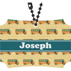 School Bus Rear View Mirror Ornament (Personalized)