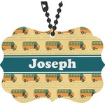 School Bus Rear View Mirror Charm (Personalized)