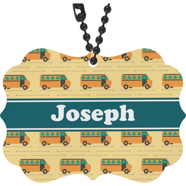 Custom School Bus Rear View Mirror Decor (Personalized)