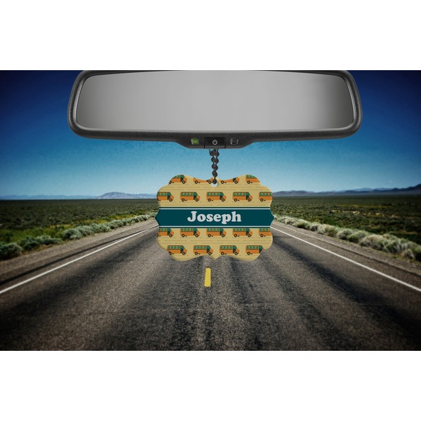 School Bus Car Ornament (Road)