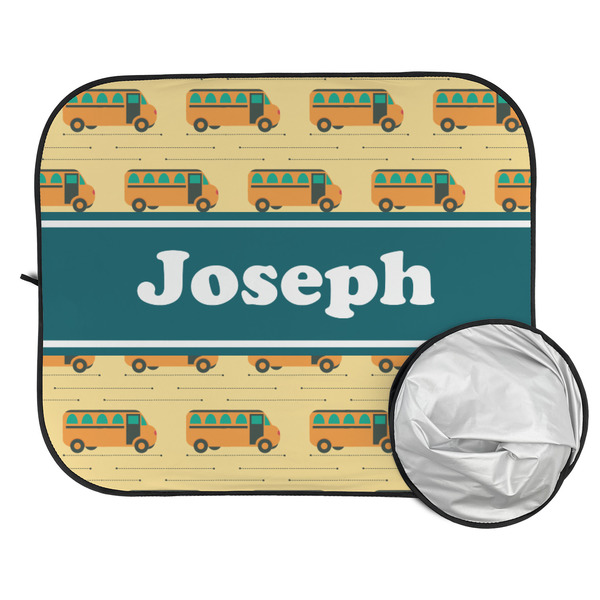 School Bus Car Sun Shades - FOLDED & UNFOLDED