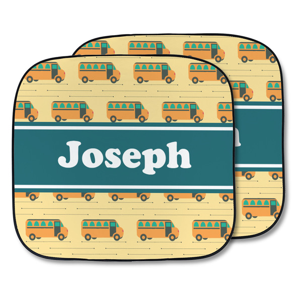 Custom School Bus Car Sun Shade - Two Piece (Personalized)
