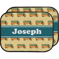 School Bus Car Floor Mats (Back Seat) (Personalized)