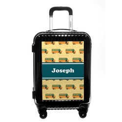 School Bus Carry On Hard Shell Suitcase (Personalized)