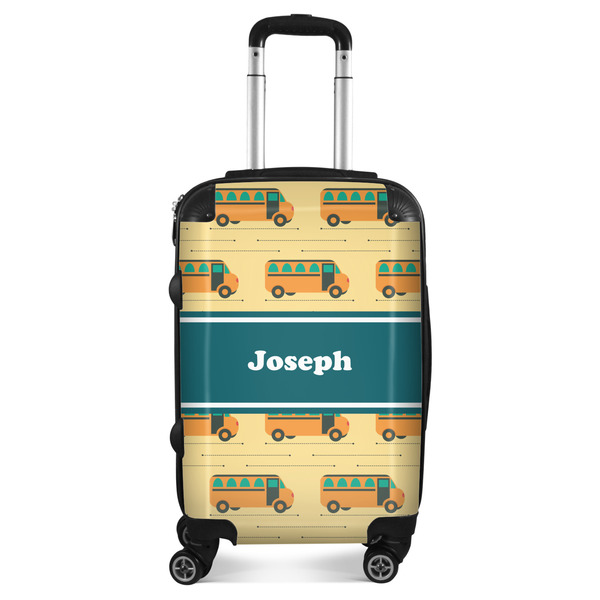 Custom School Bus Suitcase - 20" Carry On (Personalized)