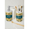 School Bus Ceramic Bathroom Accessories - LIFESTYLE (toothbrush holder & soap dispenser)