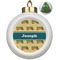 School Bus Ceramic Ball Ornament - Christmas Tree (Personalized)