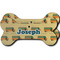 School Bus Ceramic Dog Ornament - Front & Back w/ Name or Text