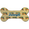 School Bus Ceramic Dog Ornament - Front w/ Name or Text