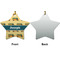 School Bus Ceramic Flat Ornament - Star Front & Back (APPROVAL)