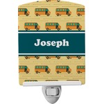 School Bus Ceramic Night Light (Personalized)