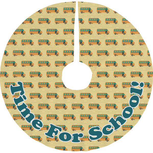 Custom School Bus Tree Skirt (Personalized)
