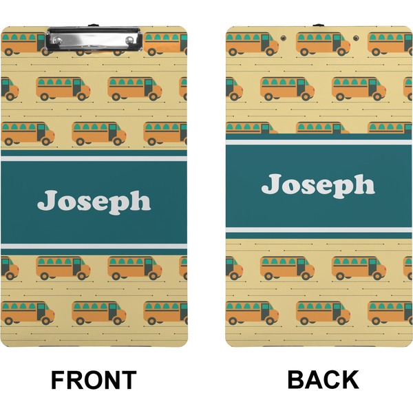 School Bus Clipboard (Legal) (Front + Back)