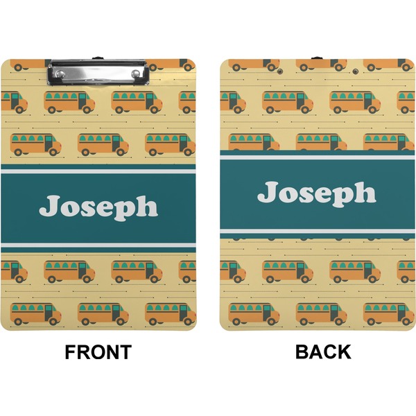 School Bus Clipboard (Letter) (Front + Back)