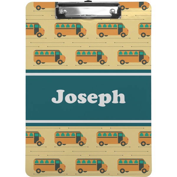 Custom School Bus Clipboard (Personalized)