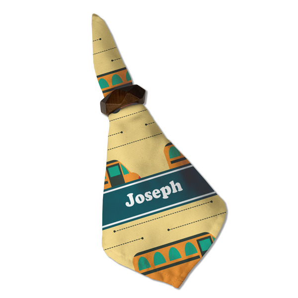 School Bus Cloth Napkins - Personalized Dinner (Folded in Ring) (MAIN)