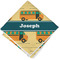 School Bus Cloth Napkins - Personalized Lunch (Folded Four Corners)