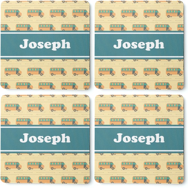 School Bus Coaster Rubber Back - Apvl