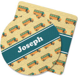 School Bus Rubber Backed Coaster (Personalized)