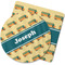 School Bus Rubber Backed Coaster (Personalized)