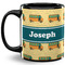 School Bus 11 Oz Coffee Mug - Black (Personalized)