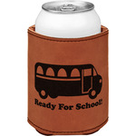 School Bus Leatherette Can Sleeve - Single Sided (Personalized)