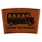 School Bus Leatherette Cup Sleeve (Personalized)