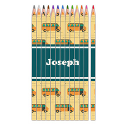 School Bus Colored Pencils (Personalized)