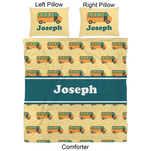 School Bus Comforter Set - Queen - Approval